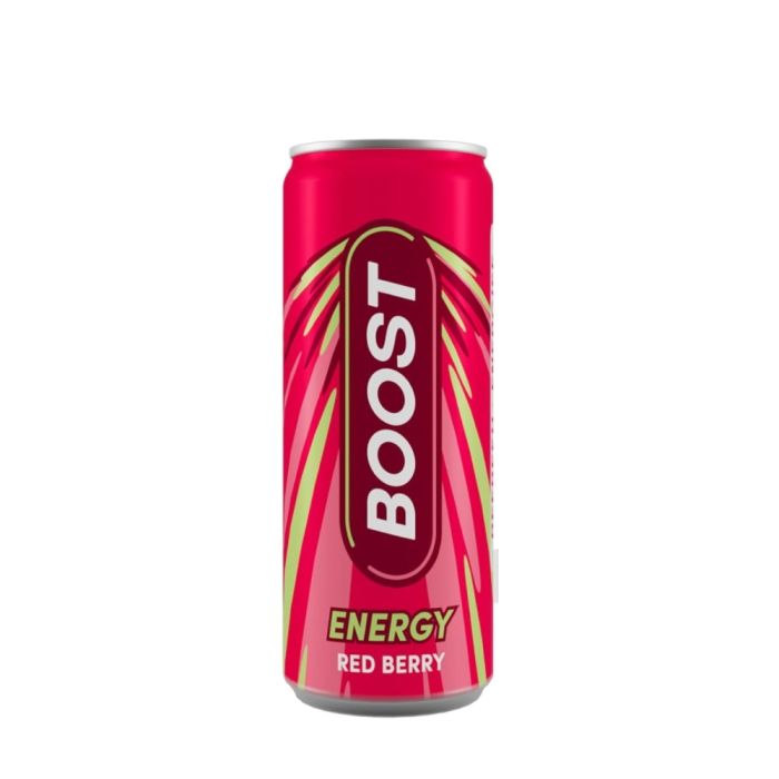 Boost Red Berry Carbonated  Energy Drink 250ml