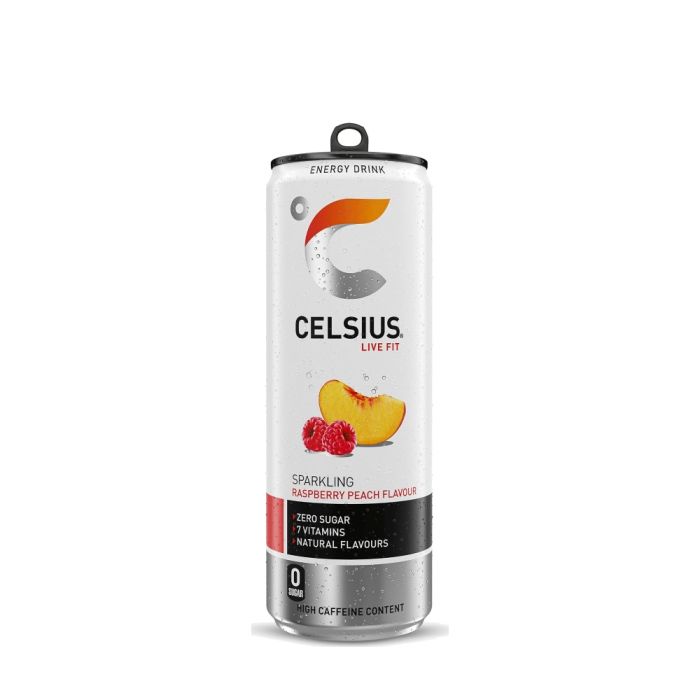 Celsius Raspberry Peach Sparkling Energy Drink 355ml