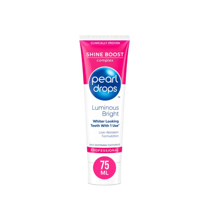 Pearl Drops Luminous Bright Whitening Toothpaste 75ml