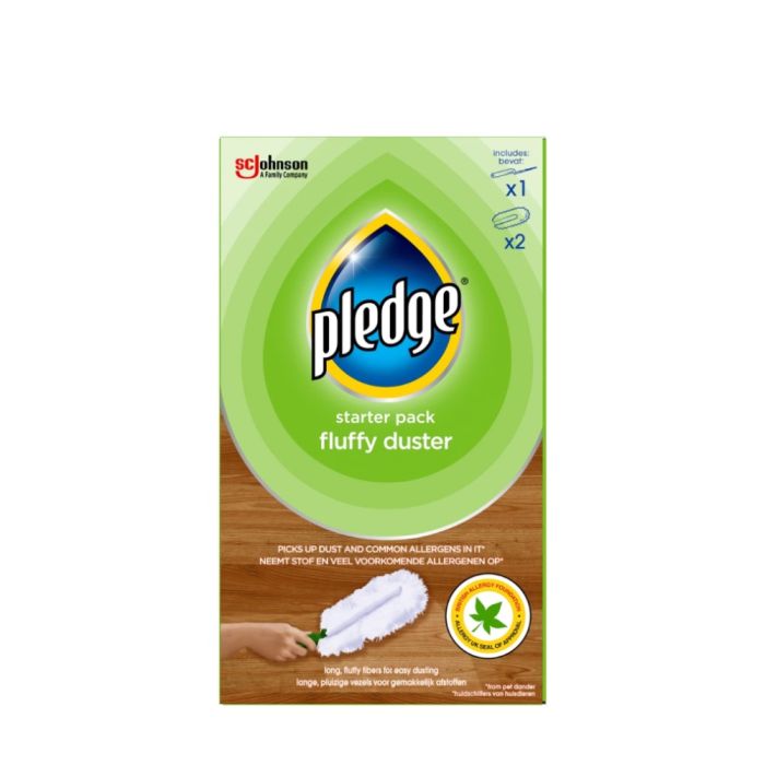 Pledge Fluffy Duster Starter Pack 2 Refills