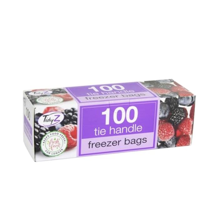 TidyZ Large Freezer with Tie Handles  Bags 100 Count