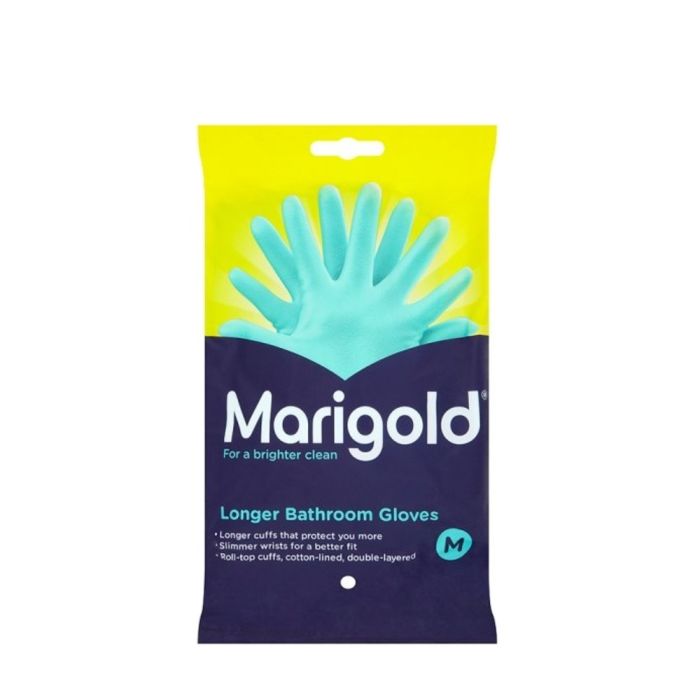 Marigold Stronger Bathroom Cleaning Gloves Medium 1 Pair