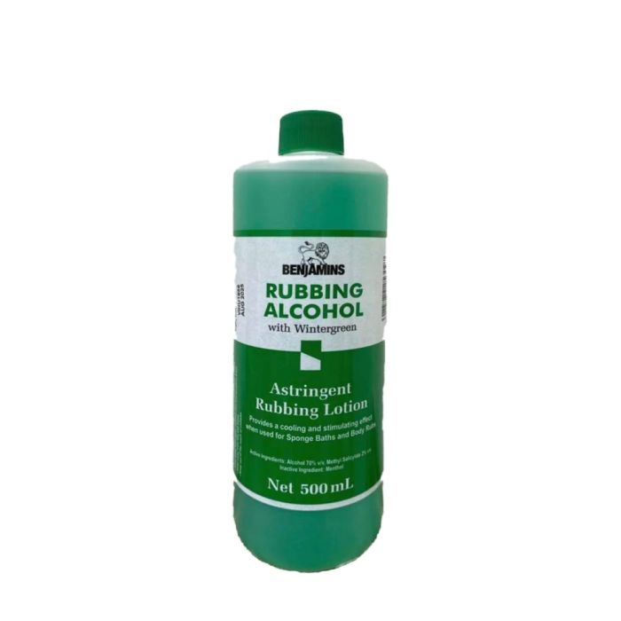 Benjamins Wintergreen 70% Rubbing Alcohol 500ml