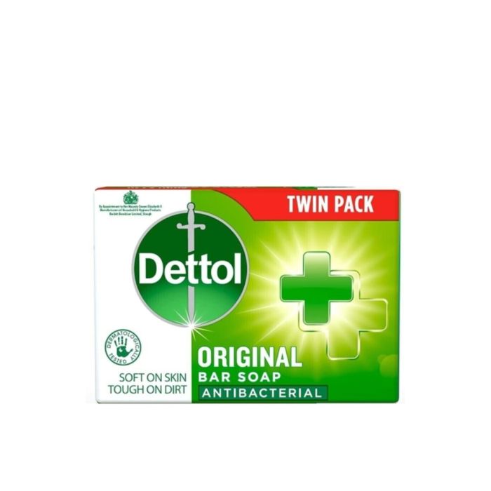 Dettol Twin Pack Antibacterial Original Bar Soap 100g 
