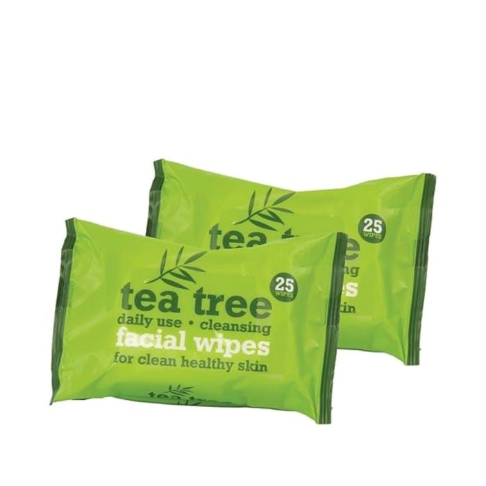 XBC Tea Tree Cleansing Facial Wipes Twin Pack