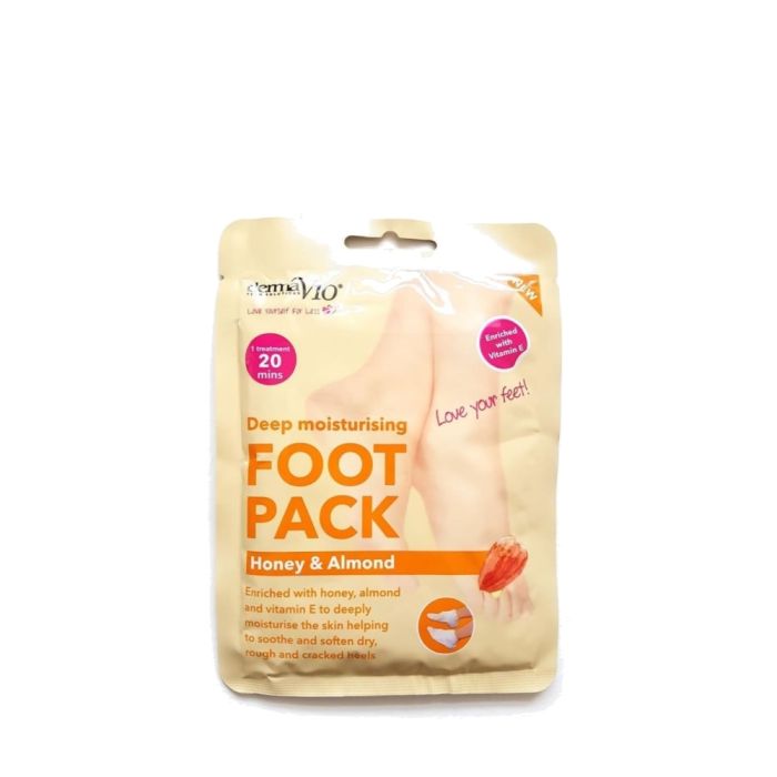 Derma V10 Deep Moisturising Honey & Almond Foot Pack 