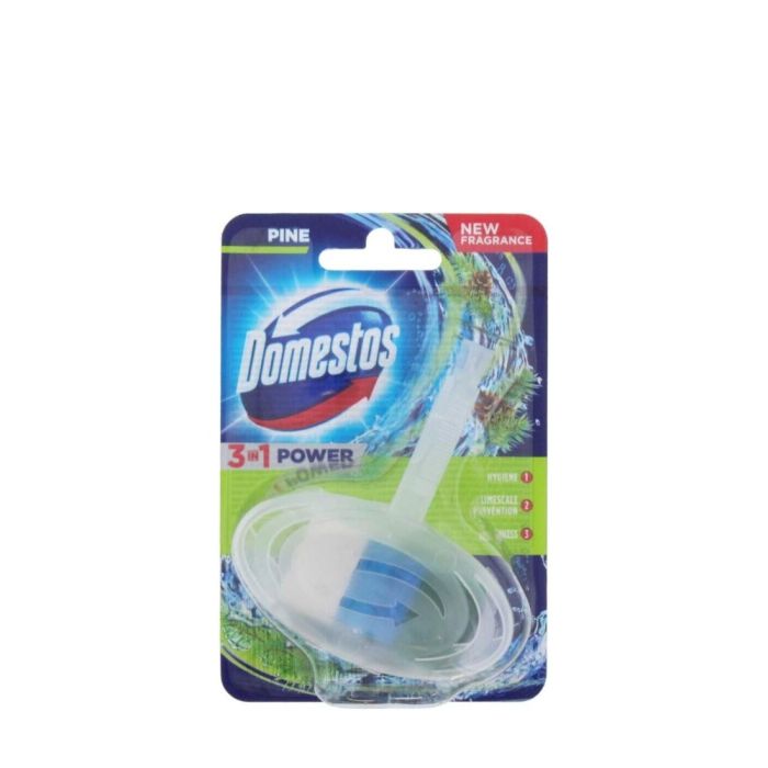 Domestos 3 in 1 Rim Block Pine Toilet Cleaner