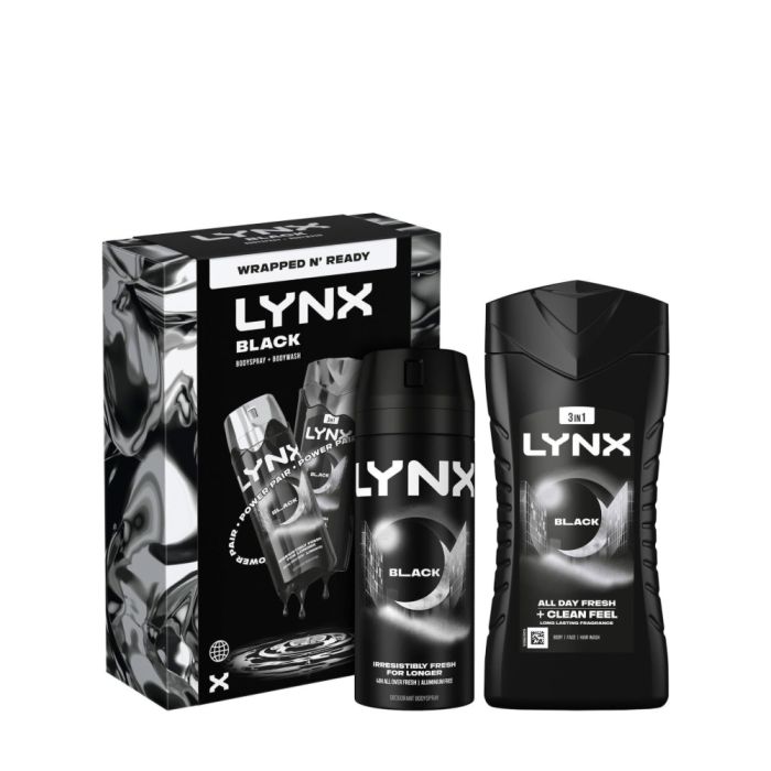 Lynx Black Duo Gift Set Body Wash and Body Spray 2 Pieces