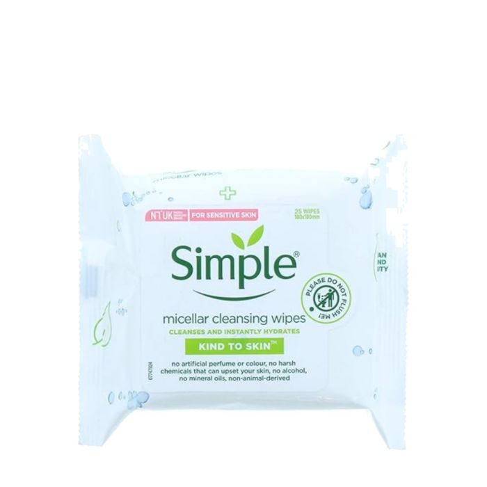 Simple Kind to Skin Micellar Cleansing Wipes 25's