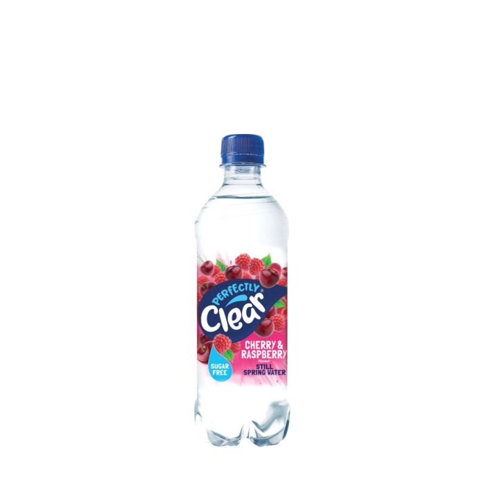 Perfectly Clear Cherry & Raspberry Still Spring Water 500ml