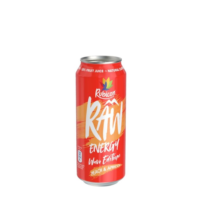 Rubicon Raw Peach & Apricot Energy Drink 500ml