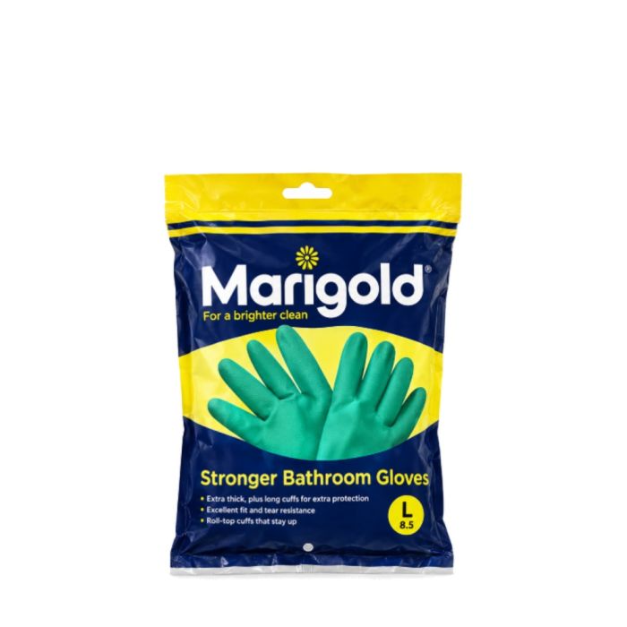 Marigold Stronger Bathroom Cleaning Gloves Large 1 Pair
