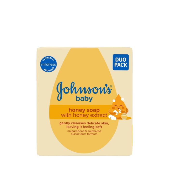 Johnsons Baby Honey Soap Twin Pack 90g