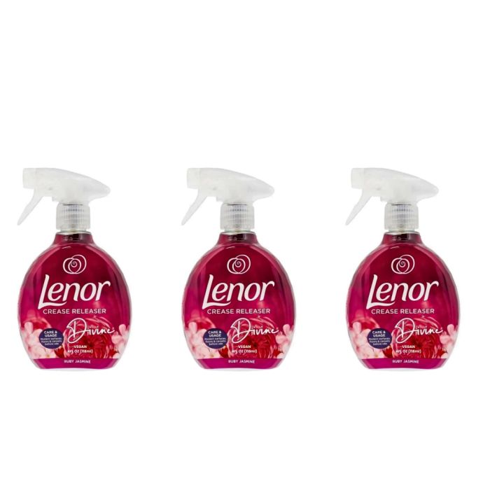 Lenor Crease Releaser Spray Divine Ruby Jasmine 500ml - Pack of 3