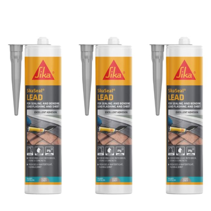 Everbuild Everflex Lead Mate Sealant Grey 300ml - Pack of 3