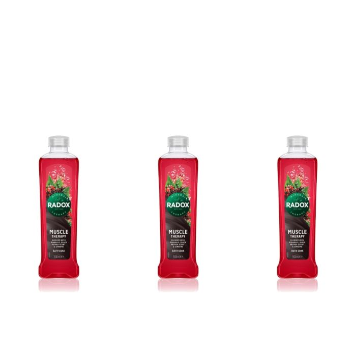 Radox Muscle Therapy Bath Soak Black Paper & Ginseng 500ml - Pack of 1