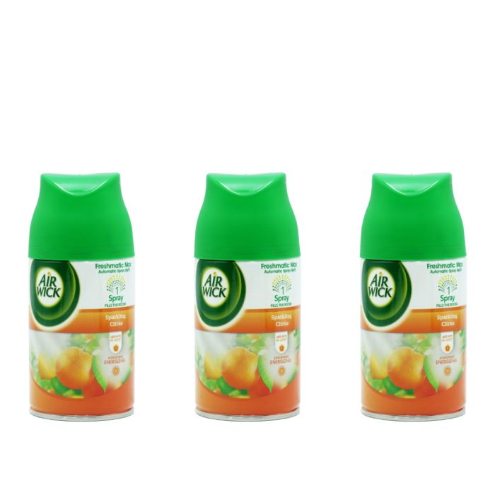 Air Wick Sparkling Citrus Air Freshener 250ml - Pack of 3