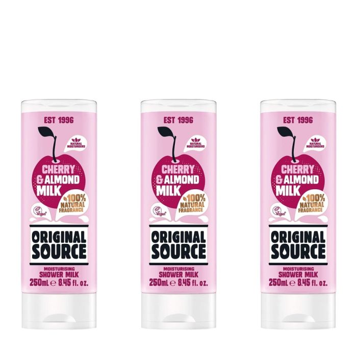 Original Source Cherry & Almond Shower Milk 250ml - Pack of 3