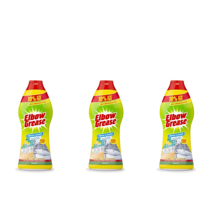 Elbow Grease Cream Cleaner with Micro Crystals 550ml - Pack of 3