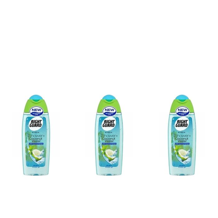 Right Guard Coconut Water Women Shower Gel 250ml - Pack of 3