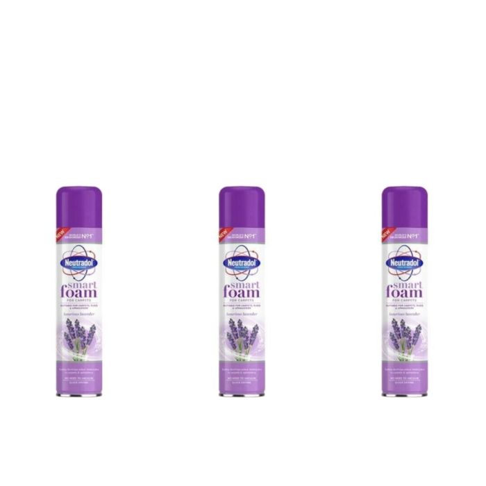 Neutradol Smart Foam Carpet Deodorant Lavender 300ml - Pack of 3
