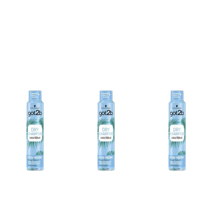 Schwarzkopf got2b Fresh It Up Dry Shampoo Extra Volume 200ml - Pack of 3
