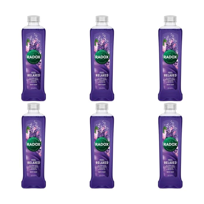 Radox Relaxed Bath Soak 500ml - Pack of 6