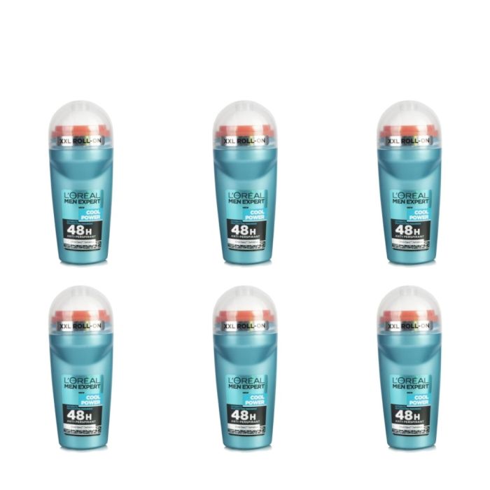Loreal Paris Men Expert Cool Power Roll-On 50ml - Pack of 6