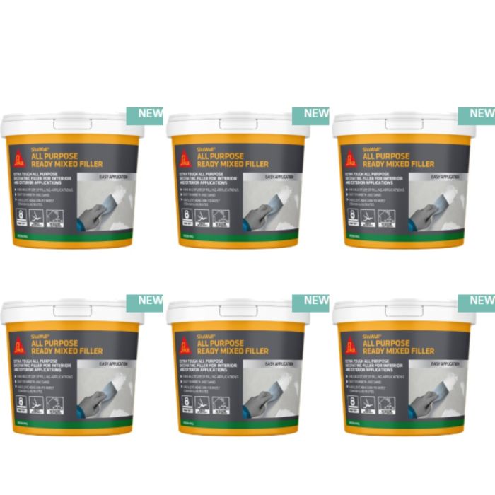 Everbuild Ready Mixed Filler All Purpose White 1kg - Pack of 6