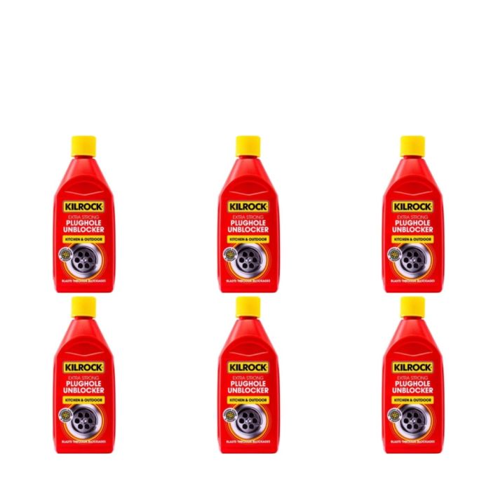 Kilrock Plughole Unblocker 500ml - Pack of 6