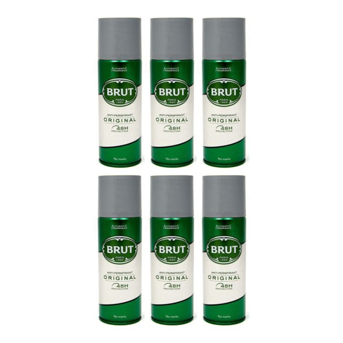 Brut Original Mens Antiperspirant 200ml - Pack of 6