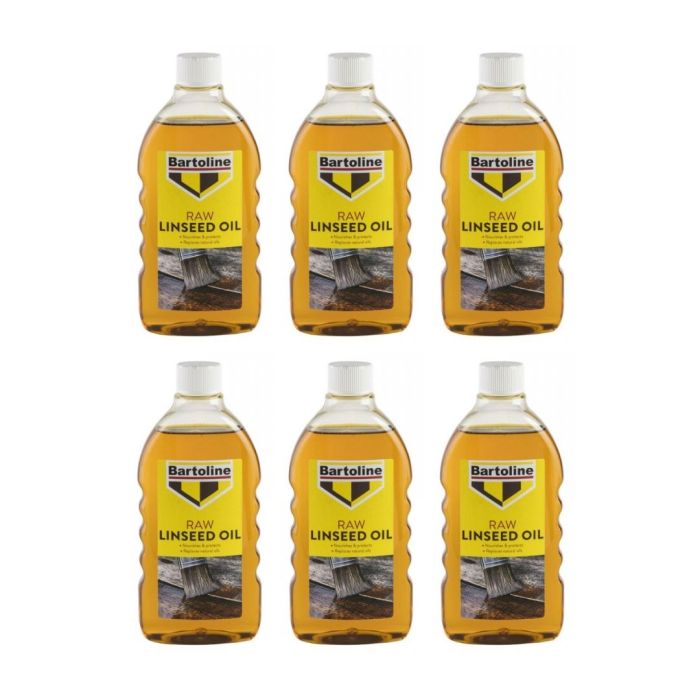 Bartoline Raw Linseed Oil 500ml - Pack of 6