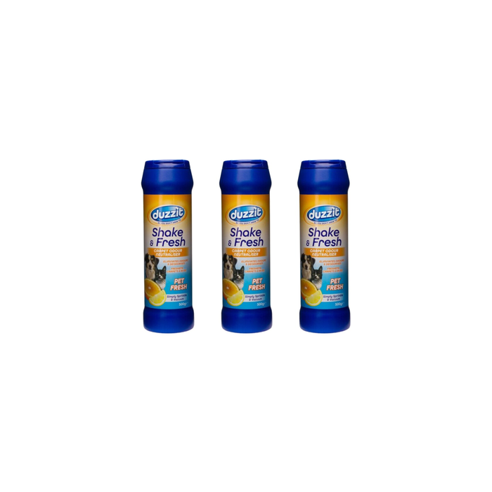 Duzzit Shake & Fresh Carpet Odour Neutraliser 500g - Pack of 3