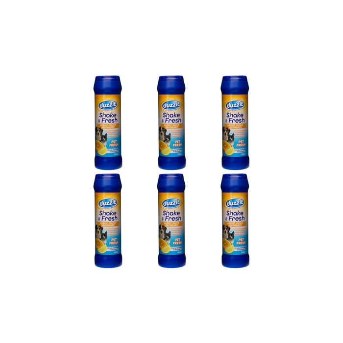 Duzzit Shake & Fresh Carpet Odour Neutraliser 500g - Pack of 6