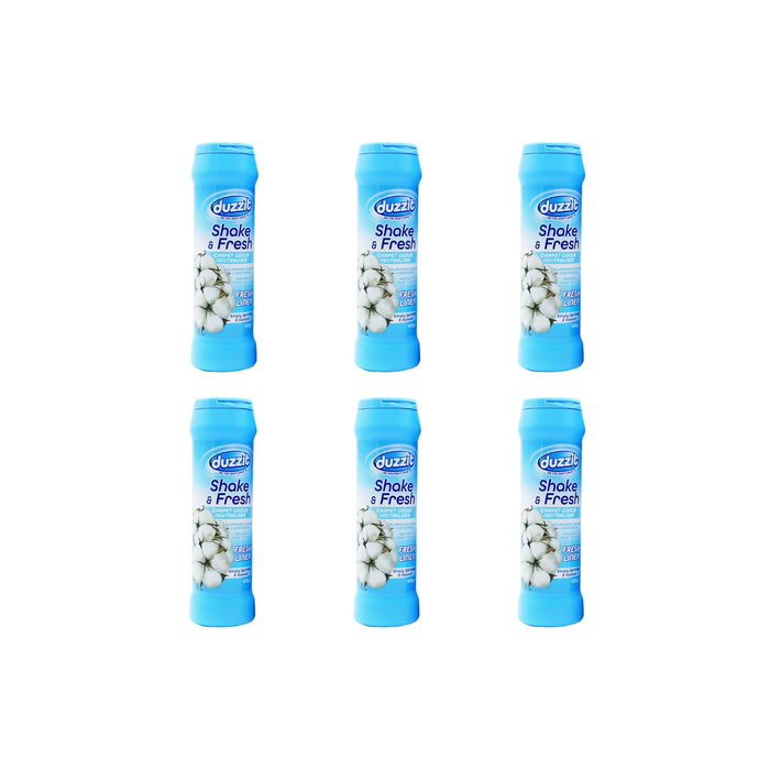 Duzzit Shake & Fresh Carpet Odor Neutralizer Fresh Linen 500g - Pack of 6