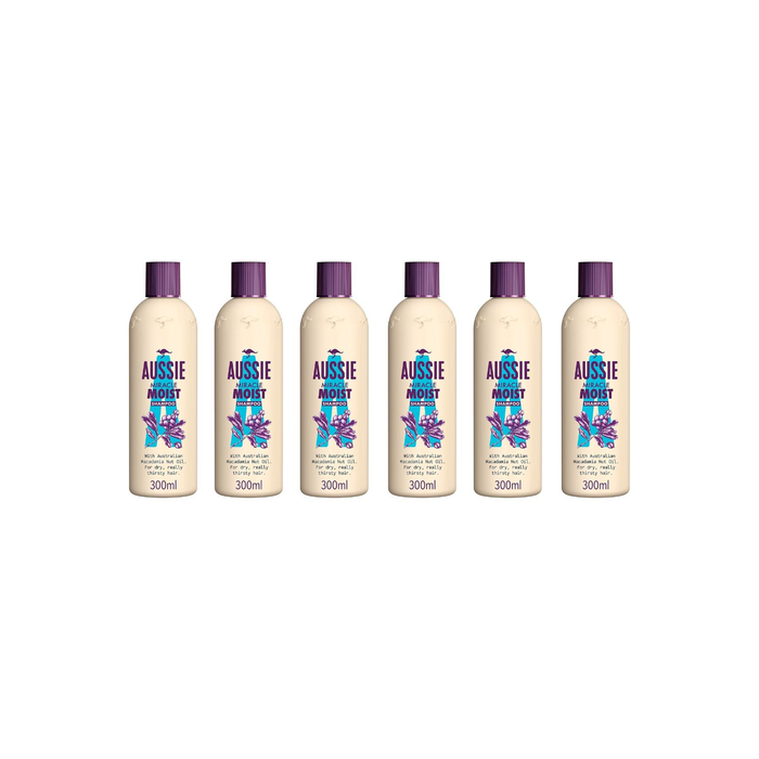 Aussie Miracle Moist Shampoo For Dry & Brittle Hair 300ml