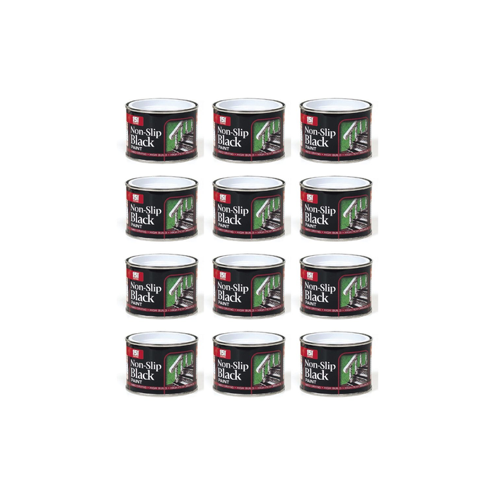 151 Coatings Non-Slip Black Paint Tin 180ML - Pack of 12