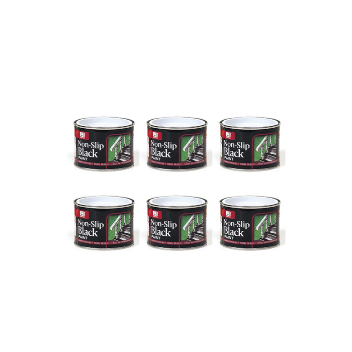 151 Coatings Non-Slip Black Paint Tin 180ML - Pack of 6