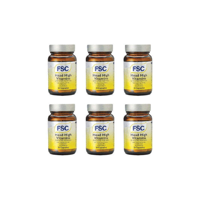 FSC Head High Hair Vitamins and Minerals 30 Capsules - Pack of 6
