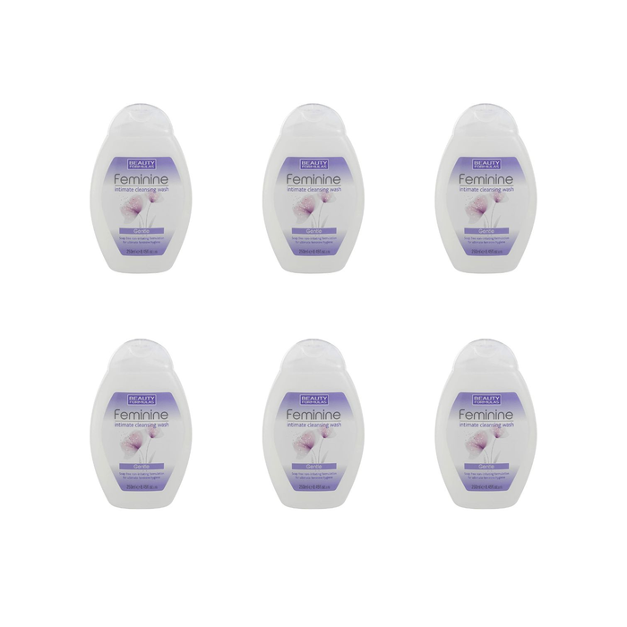 Beauty Formulas Gentle Feminine Intimate Cleansing Wash 250ml - Pack of 6