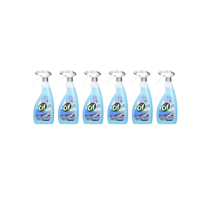 Cif Professional Window & Multi-Surface Cleaner Spray 750ml - Pack of 6