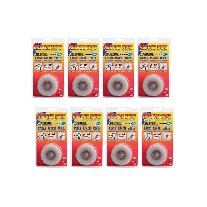 Bond It Silicone Multipurpose Ultimate Rescue Repair Tape 25mm x 3.66m - Pack of 8