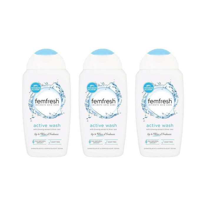 Femfresh Active Wash Shower Gel - 250ML - Pack of 3