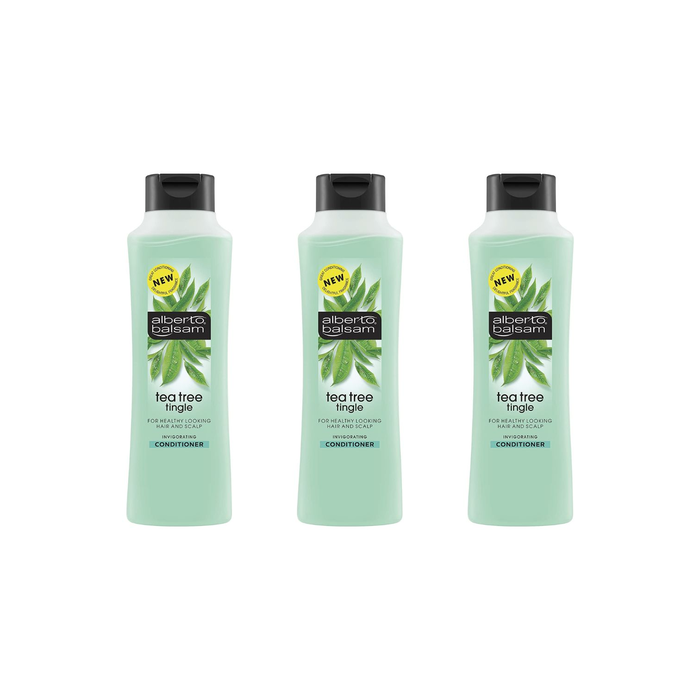 Alberto Balsam Tea Tree Tingle Conditioner 350ml - Pack of 3