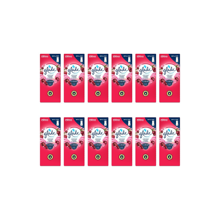 Glade Touch n Fresh Refill Air Freshener Peony & Cherry 10ml - Pack of 12