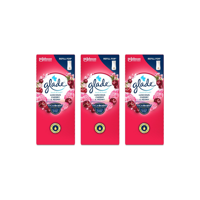 Glade Touch n Fresh Refill Air Freshener Peony & Cherry 10ml - Pack of 3