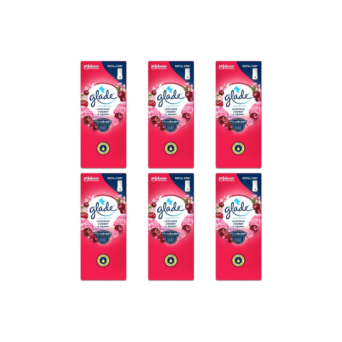 Glade Touch n Fresh Refill Air Freshener Peony & Cherry 10ml - Pack of 6