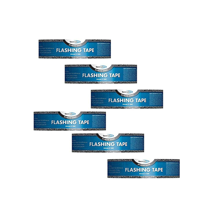 Bond It Bitubond Waterproof Self Adhesive Flashing Tape 50mm x 10m - Pack of 6
