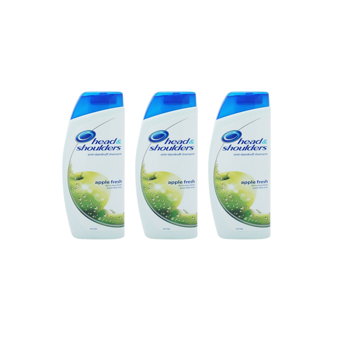 Head & Shoulders Anti-Dandruff Shampoo Apple Fresh 250ml - Pack of 3