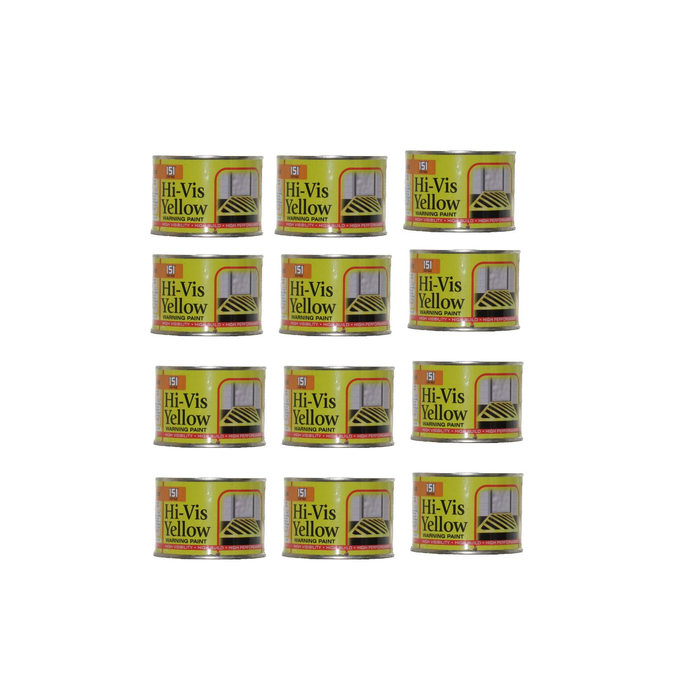 151 Coatings Hi-Vis High Visibility Yellow Warning Paint 180ML - Pack of 12